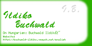 ildiko buchwald business card